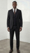 Statement Mens Modern Fit 3 Piece 100% Super 200s Wool Suit – Peak Lapel, Double Breasted Vest