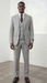 Statement Mens Modern Fit 3 Piece 100% Super 200s Wool Suit – Peak Lapel, Double Breasted Vest