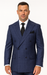 Statement Men's Outlet 2-Piece 100% Wool Double-Breasted Plaid Fashion Suit