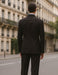 Mens Steve Harvey Brand Suit Double Breasted in Color Black Modern Fit