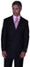 Mens Steve Harvey Brand Suit Double Breasted in Color Black Modern Fit