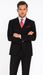 Steve Harvey Suits Clothing line - Steve Harvey Suits Men's Black 3 Piece Peak Lapel Suit