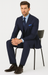 Steve Harvey Suits Clothing line - Steve Harvey Suits Mens Peak Lapel Modern Fit - No Pleated Pants Designer Brand Navy 3 Piece Vested Chest Pocket Suit