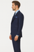 Steve Harvey Suits Clothing line - Steve Harvey Suits Mens Peak Lapel Modern Fit - No Pleated Pants Designer Brand Navy 3 Piece Vested Chest Pocket Suit