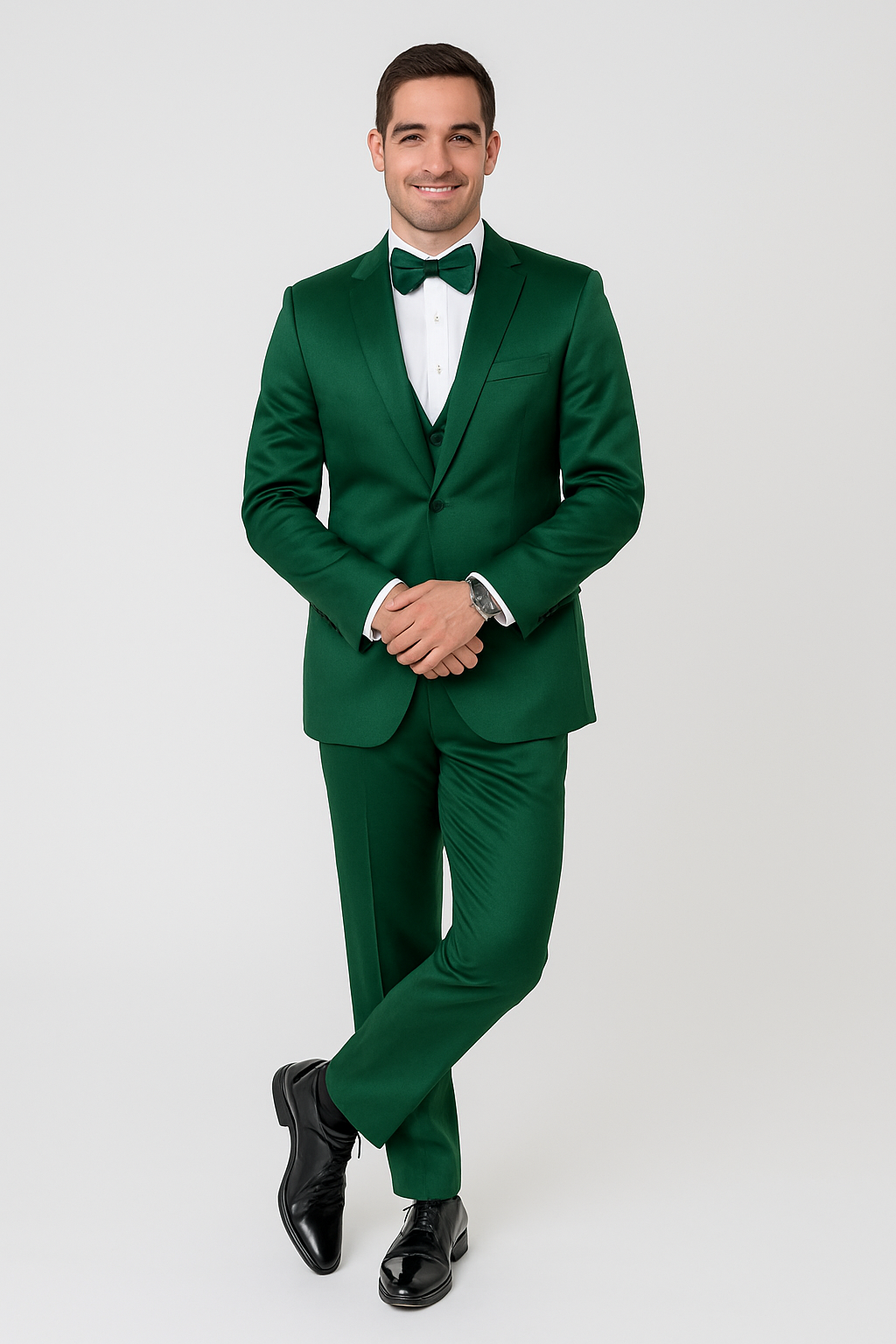 Mens Modern Fit Shiny Sharkskin Suit