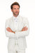 Italian Wool 3-Piece Modern Fit White Tuxedo
