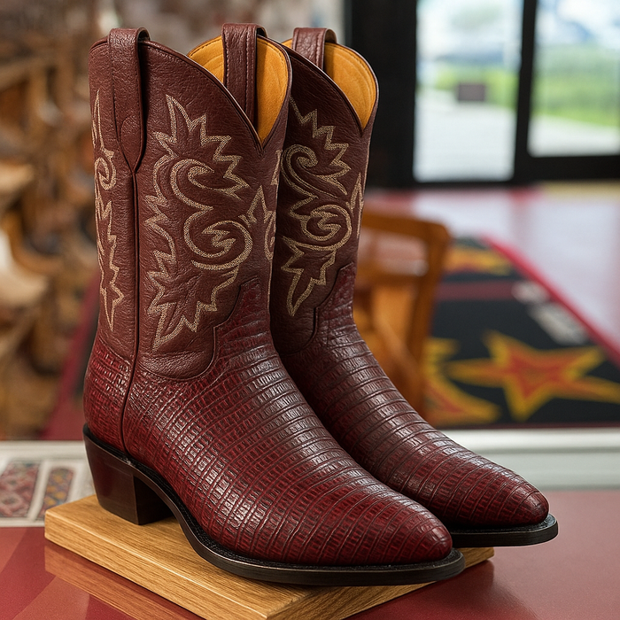 Lizard Print Western Boots - Image 4