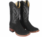 Suede Black Python Cowboy Boots