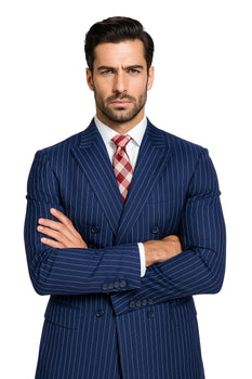 Cheap Plus Size Mens Blue Suit For Big Men Online - Big and Tall Sizes - Image 8