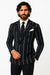 1920s style in this Gangster Pinstripe Double-Breasted Suit. Black/Gold or Navy/White options—perfect for Gatsby parties, cosplay, or vintage flair.