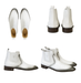 Men's Faded White Vestigium Boots Genuine Ostrich Chelsea Boots