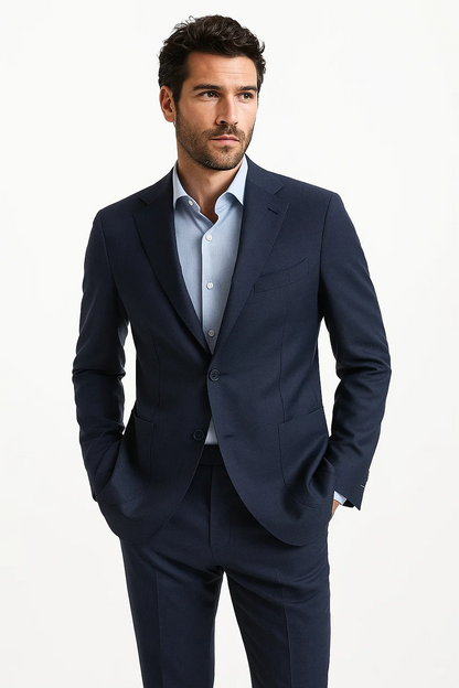 "Elegant Navy Blue Suit for Prom and Weddings: Sophisticated Style for Unforgettable Occasions" - Image 8