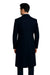 DBCoat Men's Wool Long Designer Men's Wool Men's Peacoat Sale Double Breasted Overcoat Style Full Length Charcoal