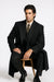DBCoat Men's Wool Long Designer Men's Wool Men's Peacoat Sale Double Breasted Overcoat Style Full Length Charcoal