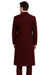DBCoat Men's Wool Long Designer Men's Wool Men's Peacoat Sale Double Breasted Overcoat Style Full Length Charcoal