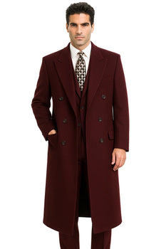 DBCoat Men's Wool Long Designer Men's Wool Men's Peacoat Sale Double Breasted Overcoat Style Full Length Charcoal - Image 6