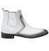 Men's Faded White Vestigium Boots Genuine Ostrich Chelsea Boots
