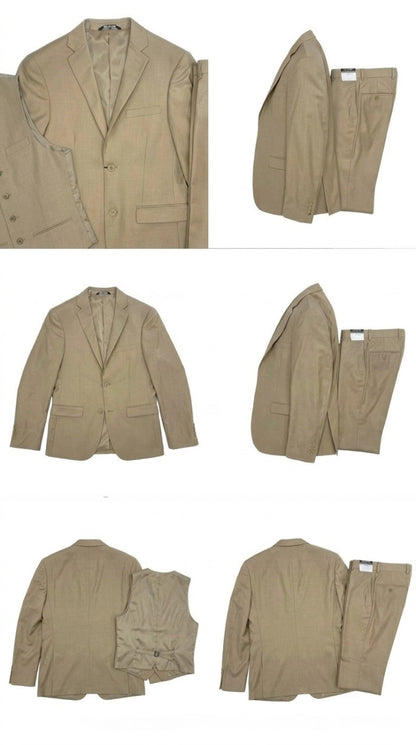 West End 9-1012S102 2PC Ultra Slim Fit Suit Beige-23