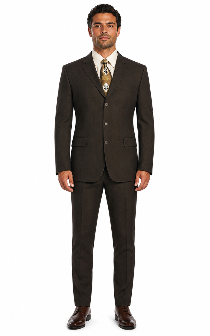 Suits For Big Man BIG & TALL CHARCOAL Discounted Sale Up To Size 82 SUIT HAND MADE - Color: Dark Grey Suit