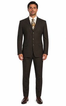 Suits For Big Man BIG & TALL CHARCOAL Discounted Sale Up To Size 82 SUIT HAND MADE - Color: Dark Grey Suit