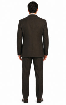 Suits For Big Man BIG & TALL CHARCOAL Discounted Sale Up To Size 82 SUIT HAND MADE - Color: Dark Grey Suit