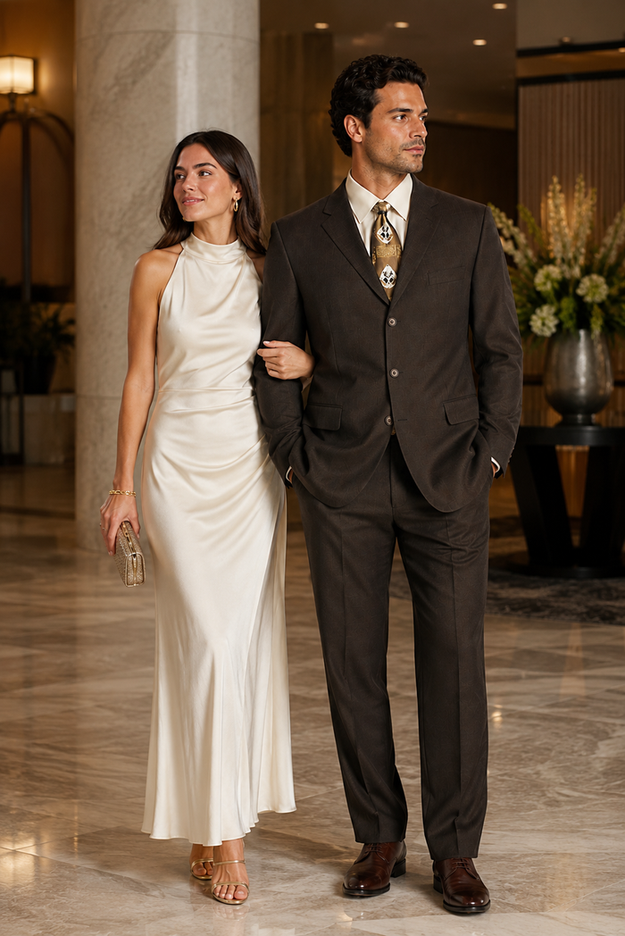 Suits For Big Man BIG & TALL CHARCOAL Discounted Sale Up To Size 82 SUIT HAND MADE - Color: Dark Grey Suit