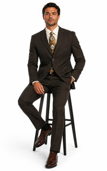 Suits For Big Man BIG & TALL CHARCOAL Discounted Sale Up To Size 82 SUIT HAND MADE - Color: Dark Grey Suit