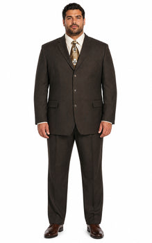 Suits For Big Man BIG & TALL CHARCOAL Discounted Sale Up To Size 82 SUIT HAND MADE - Color: Dark Grey Suit