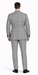 Suits With Baggy Pleated Pants - Wide Leg Pants 100% Wool - Classic Fit in One Button 3 Piece Suit by Rossiman