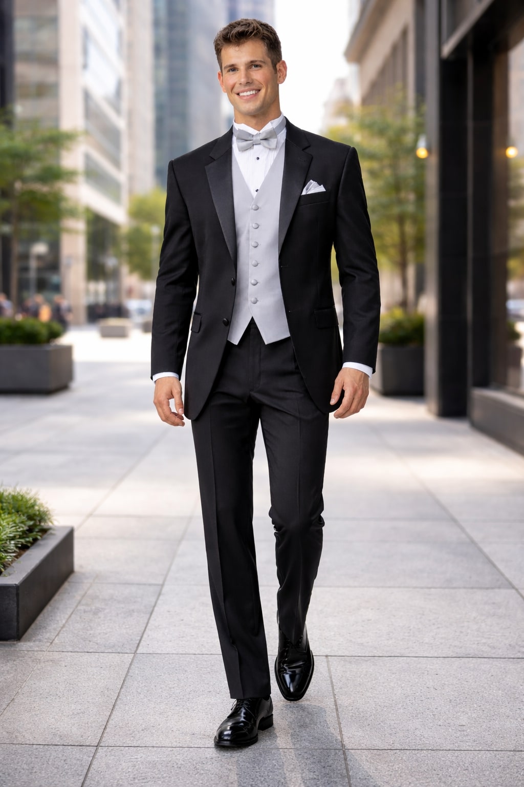 High Quality 2-Button Side Vented Super 120'S Tuxedo Suits + Shirt + Any - Image 7