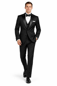 2 Button Super 120'S Wool Tuxedo Jacket + Pants - Image 4