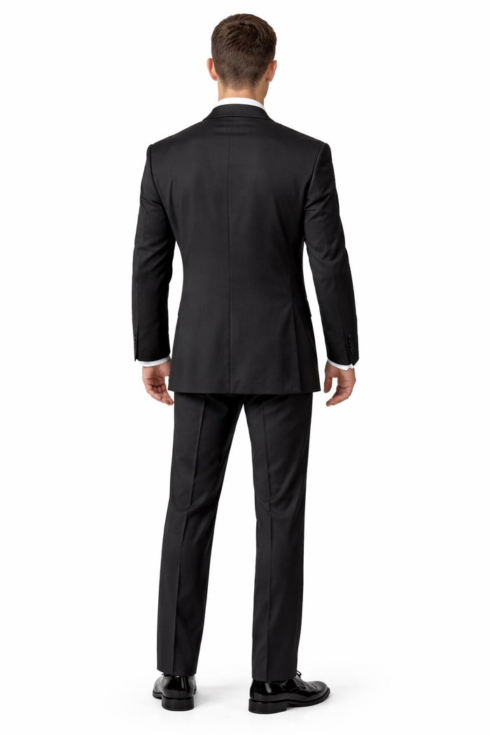 High Quality 2-Button Side Vented Super 120'S Tuxedo Suits + Shirt + Any - Image 2