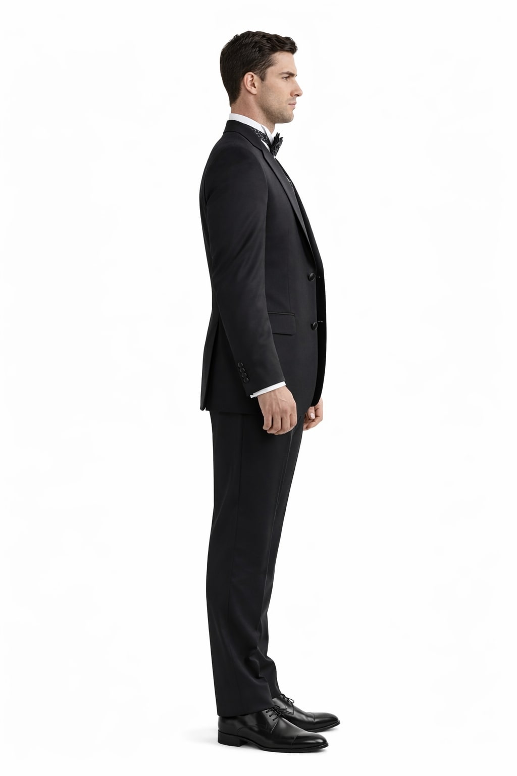 2 Button Gianni Super 140'S Wool Premier Quality Italian Fabric Design Jacket + Pants - Image 3