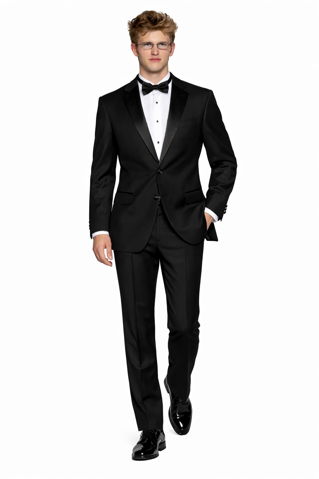 Men'S 2 Button Super 140s Merino Wool Tuxedo Jacket + Any Size Pants (Tuxedo Separate) - Image 4