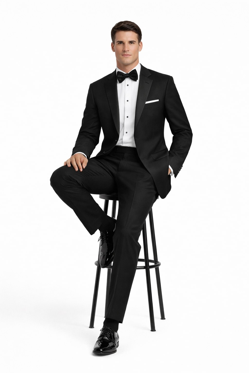 2 BUTTON TUXEDO SUPER 150'S WOOL + Any Size Pants (Tuxedo Separate) - Image 5