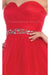 Quince Dama Dresses - Short Quinceanera Dresses in Color Red