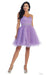 Quince Dama Dresses - Short Quinceanera Dresses in Color Lilac