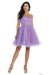 Quince Dama Dresses - Short Quinceanera Dresses in Color Lilac
