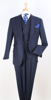Apollo King Men’s 100% Wool 3-Piece Suit – High Fashion Vest Statement Design - Image 4