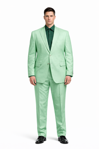 Men's green suit