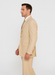 Tan Big and Tall Linen Suit