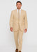 Tan Big and Tall Linen Suit