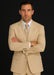 Tan Big and Tall Linen Suit