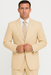 Tan Big and Tall Linen Suit