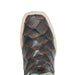 Mark Women's 'Kaci Mae' Print Monster Fish Square Toe Boots Choco