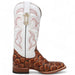 Mark Women's Pistol Print Monster Fish Square Toe Boots Cognac