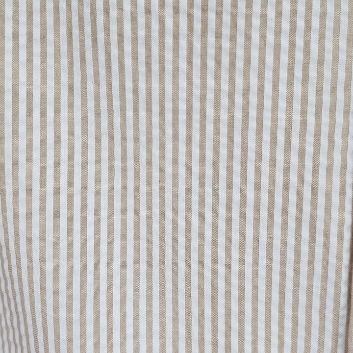Refined Tan Textured Seersucker Set