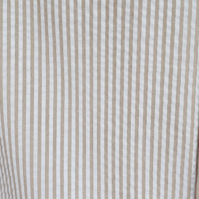 Refined Tan Textured Seersucker Set