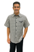Mens Plaid Walking Suit in black by Dreams by Zacchi – 2 Piece Leisure Outfit with Matching Shirt and Pants - $99