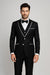 Men'S Designed Black Two Button Tuxedos